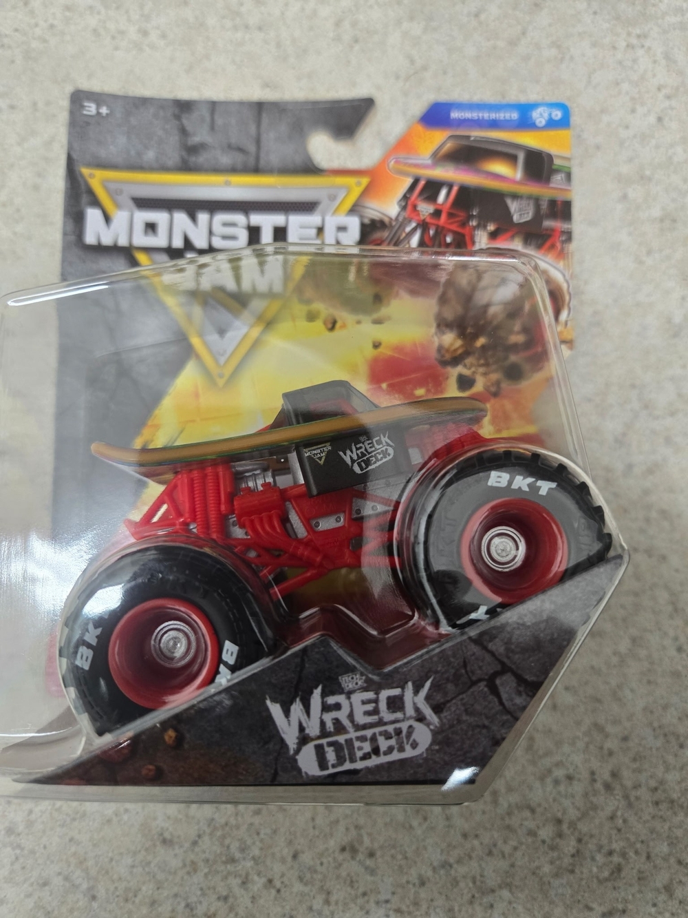 Monster Jam Wreck Deck Monster Truck Toy - Red